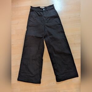 Everlane Women's Black Wide Leg Jeans